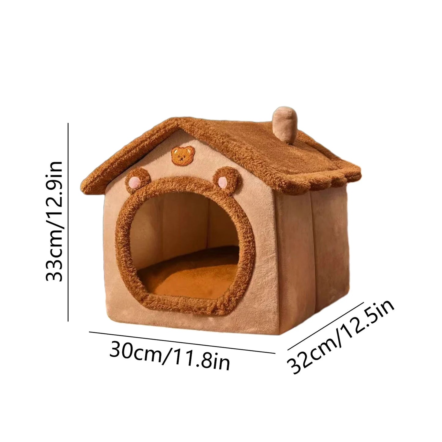 Cat Bed Cave Foldable Dog House Kennel Bed Mat for Small Medium Dogs Cats Winter Warm Chihuahua Cats Den Pet Products Basket Puppy Cave Sofa