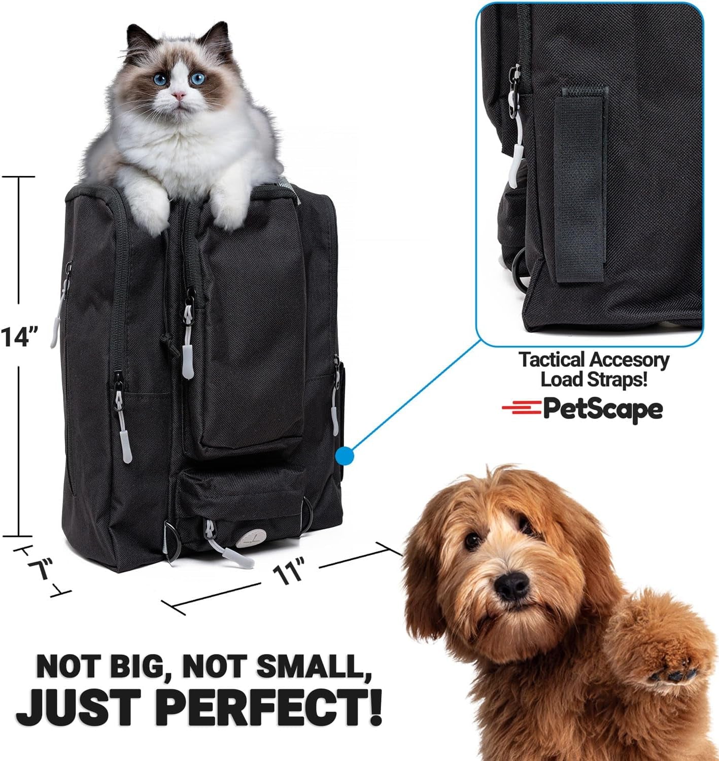 Ultimate Dog Travel Bag - Dog Bags for Traveling with Multi-Function Pockets for Dog Travel Accessories, Water Bottle Holder