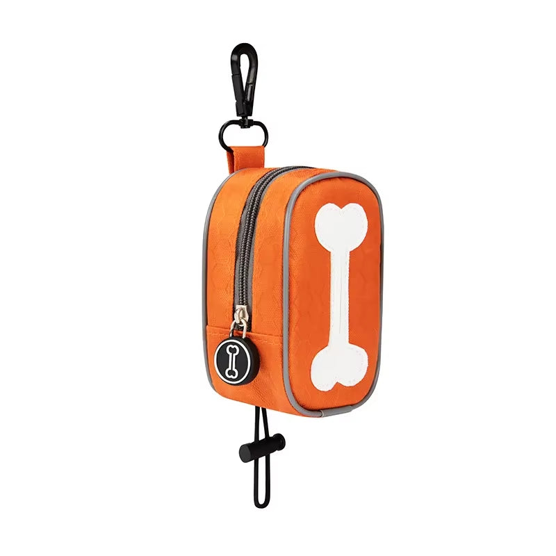 Fashion Dog Poop Bags Holder Fits Any Dog Leash Durable Large Capacity Pet Poop Bag Dispenser Container Training Pouch