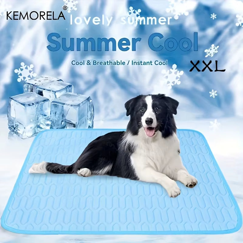 XXL Extra Large Dog Cooling Pad Latex Washable Mat with Non-Slip Bottom Portable Breathable Dog Cooling Mat for Summer