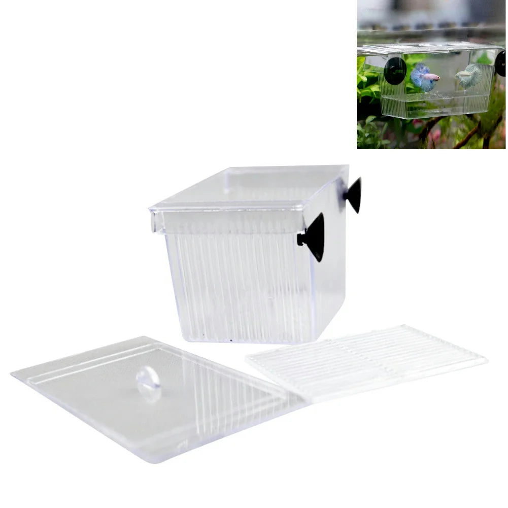 Fish Tank Aquarium Accessories Acrylic Breeding Isolation Box Aquarium Hatchery Incubator Holder 3 Types Fish Tanks