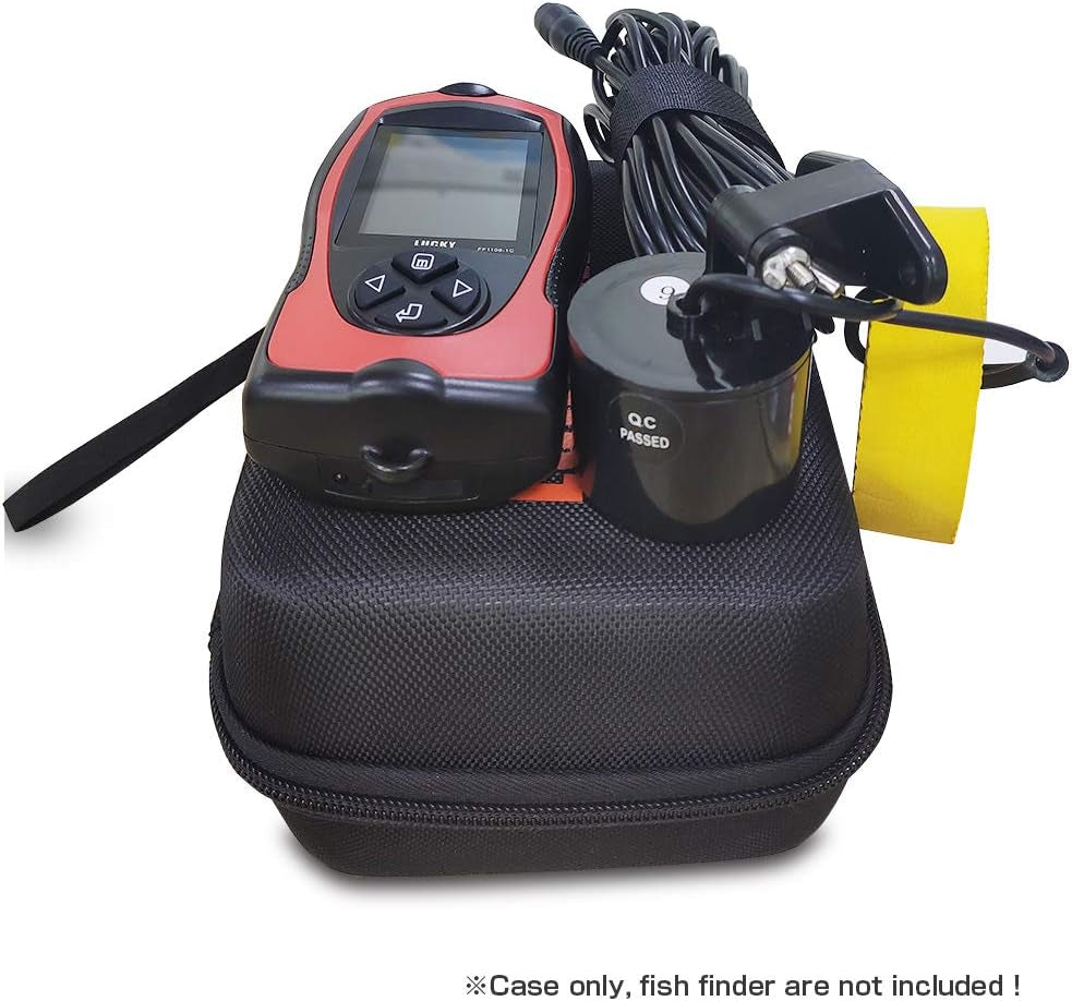Hard Travel Case LAKER Handheld Fish Finder Boat Sonar Fishing Finders Transducer Kayak Fish Finder Waterproof for Ice Fishing