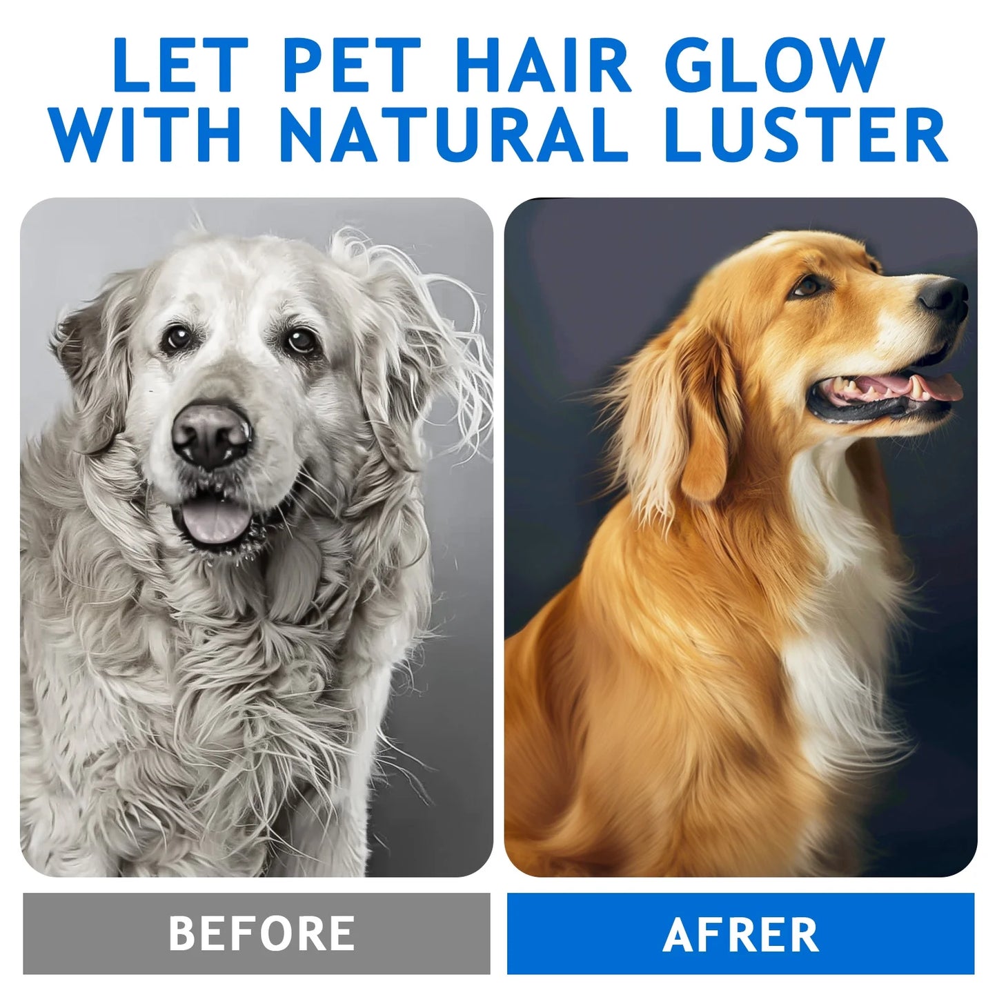 Cat Steam Brush, Pet Hair Removal Tool, Steamy Self-Cleaning Slicker Brushes for Cats & Dogs, Blue