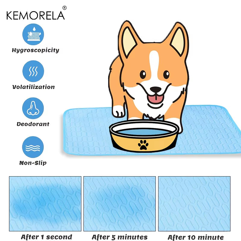 XXL Extra Large Dog Cooling Pad Latex Washable Mat with Non-Slip Bottom Portable Breathable Dog Cooling Mat for Summer