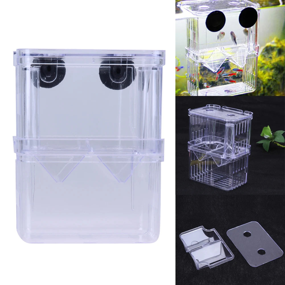 Fish Tank Aquarium Accessories Acrylic Breeding Isolation Box Aquarium Hatchery Incubator Holder 3 Types Fish Tanks