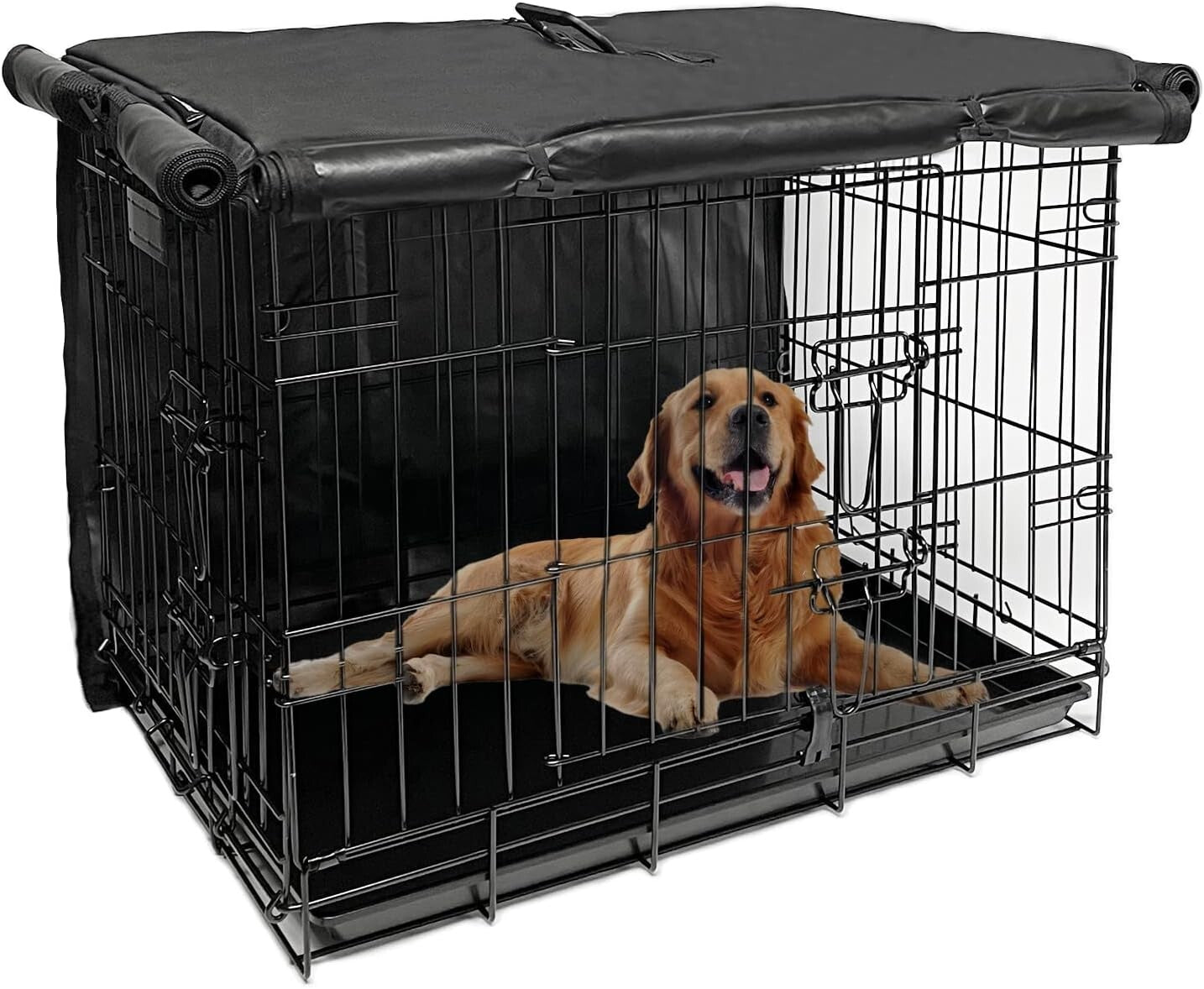 Dog Crate Cover Pet Kennel Cover for 48 Inch Wire Extra Large Dog Cage Black NEW