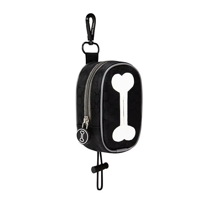 Fashion Dog Poop Bags Holder Fits Any Dog Leash Durable Large Capacity Pet Poop Bag Dispenser Container Training Pouch