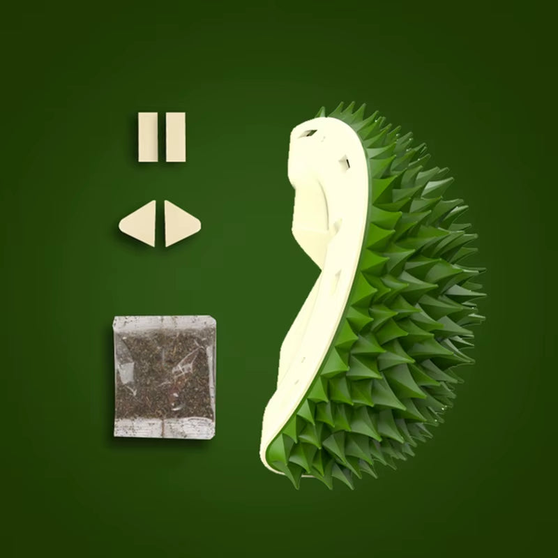 New Durian Scratching Comb 2-In-1 Pet Comb for Cat Grooming Dental Care Pet Comb Cat Corner Scratching Rubbing Brush