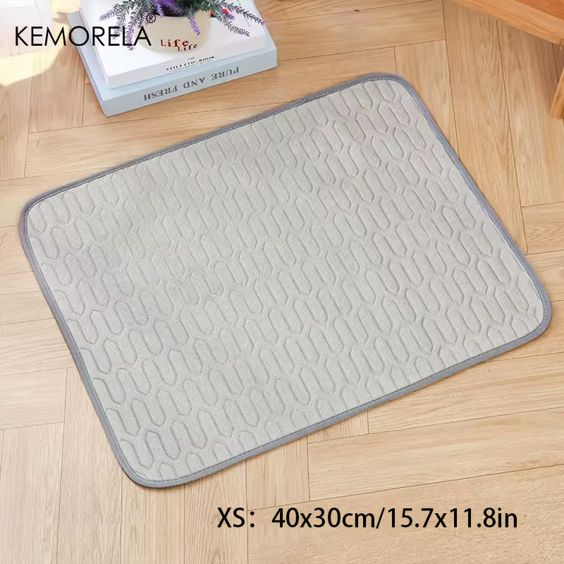 XXL Extra Large Dog Cooling Pad Latex Washable Mat with Non-Slip Bottom Portable Breathable Dog Cooling Mat for Summer