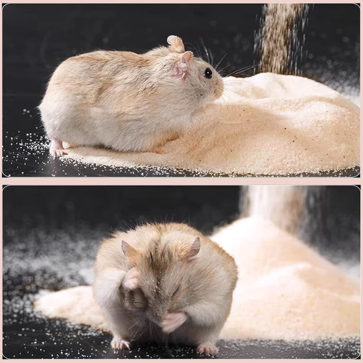 DR.DUDU Hamster Bath Sand, 6.6Lb Dust Free Desert Sand or Potty Litter Sand For