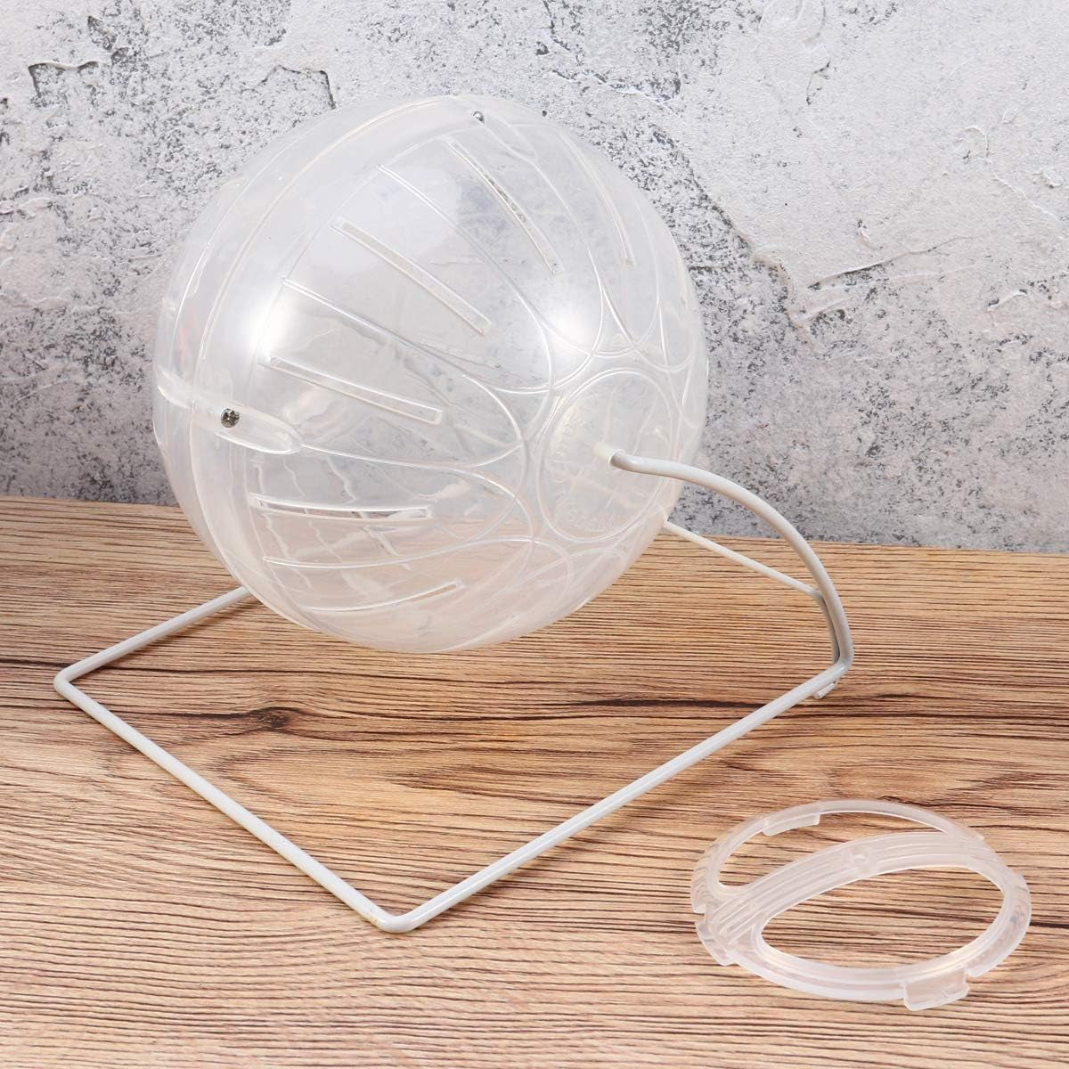 Multifunctional Hamster Running Exercise Run about Pets Transparent Hamster Wheel Dwarf Hamsters Gerbils Guinea Pigs Activity Toy Reduce Boredom Increase Fitness