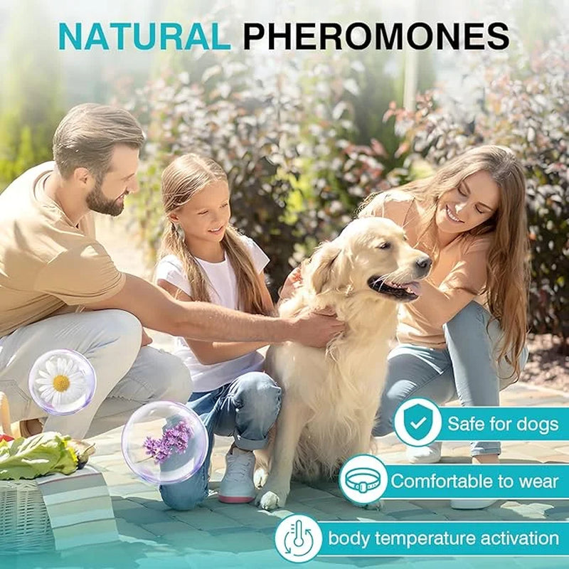 Calming Collar for Dogs 4 Packs Dog Relief Anxiety Stress Pheromone Collars Separation and Bad Behavior Pheromones Calm Lasts 60 Days 25 Inches Size Adjustable Waterproof Fit Small Large Medium Breed