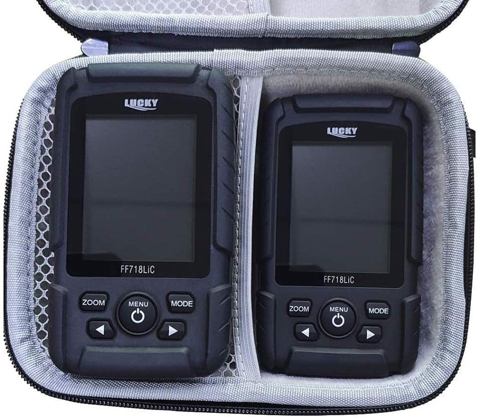 Hard Travel Case LAKER Handheld Fish Finder Boat Sonar Fishing Finders Transducer Kayak Fish Finder Waterproof for Ice Fishing