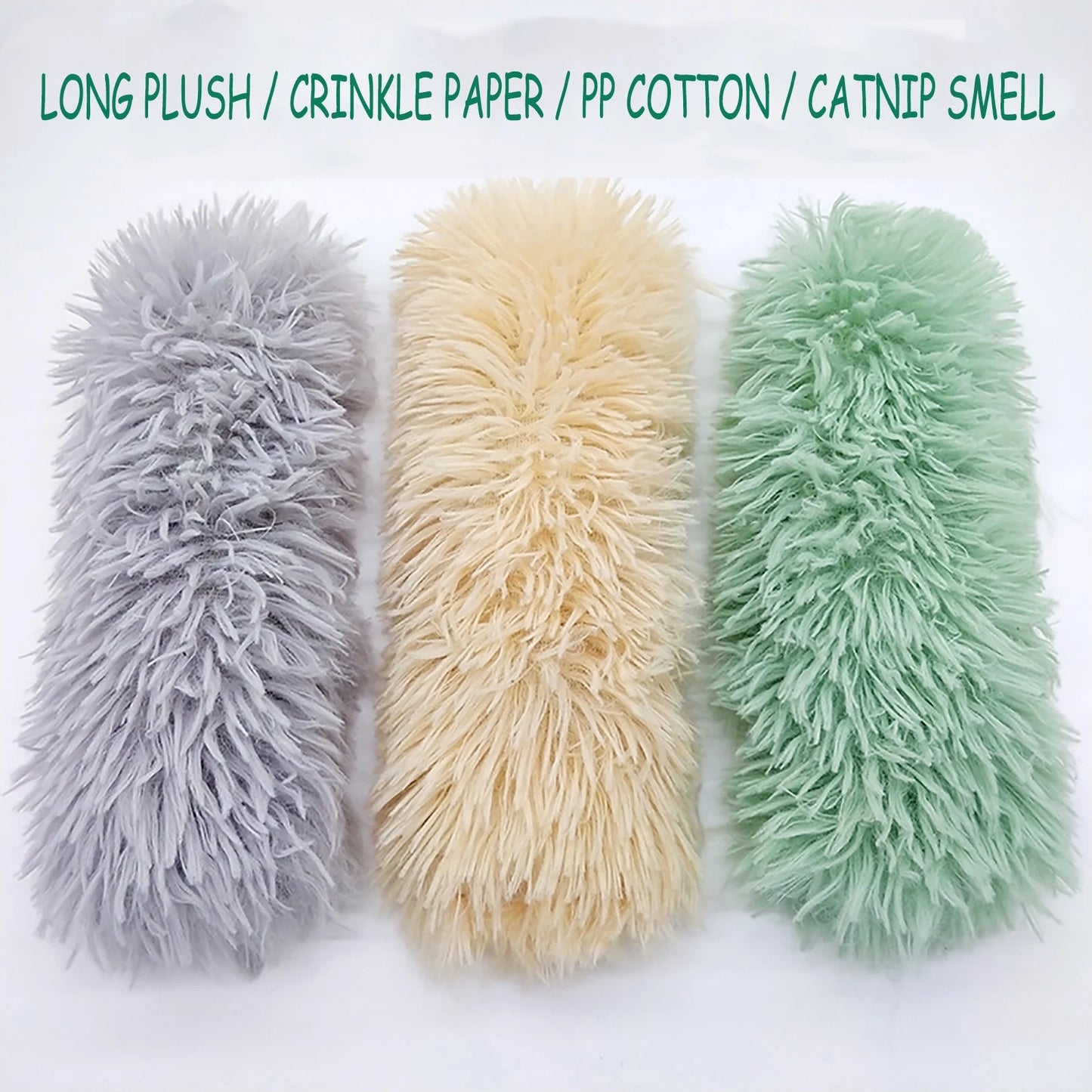 3 Pcs Cat Kicker Toys for Indoor Cat, Soft Pillow Kitten Toy and Catnip Toy with Crinkle Sounds for and Cat Licking, Chasing and Chewing