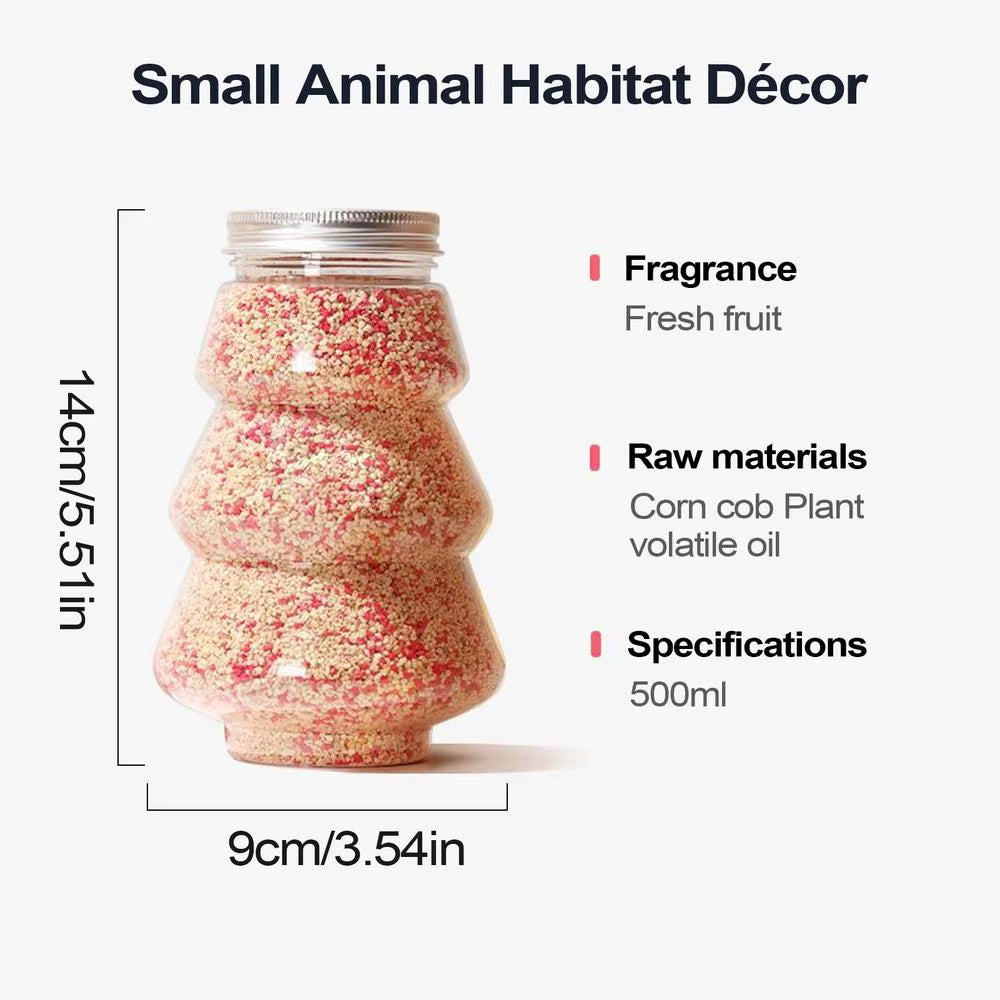 500Ml Hamster Deodorizing Granular Long-Lasting Small Pets Bedding Scented Nesting Habitat Decor Natural Hamster Bedding