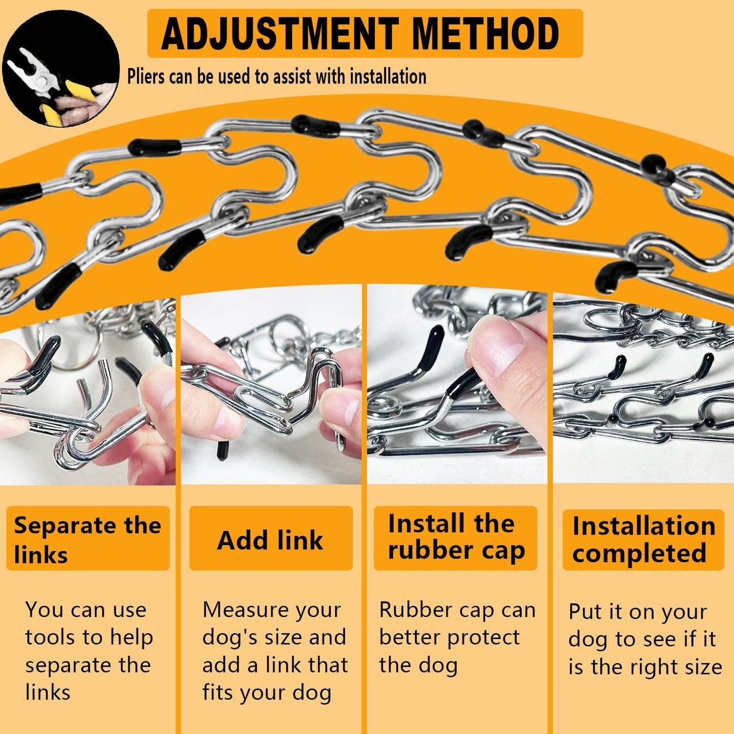 Quick - Release Dog Collar, Metal Leash Collar for Small Dogs, Medium Dogs, Large Dogs (XL(23-26" Neck))