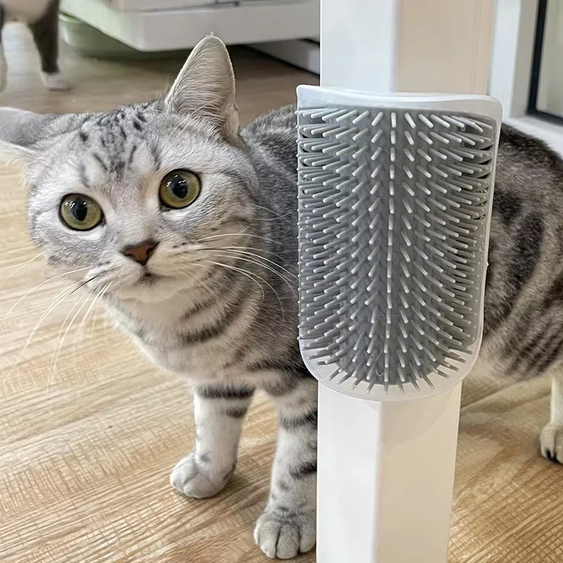 Cats Brush Removes Hair Self Comb Pet Hairstyles Things for Cats Catnip Cats Accessories Pets Massage Beauty Products Rub Face