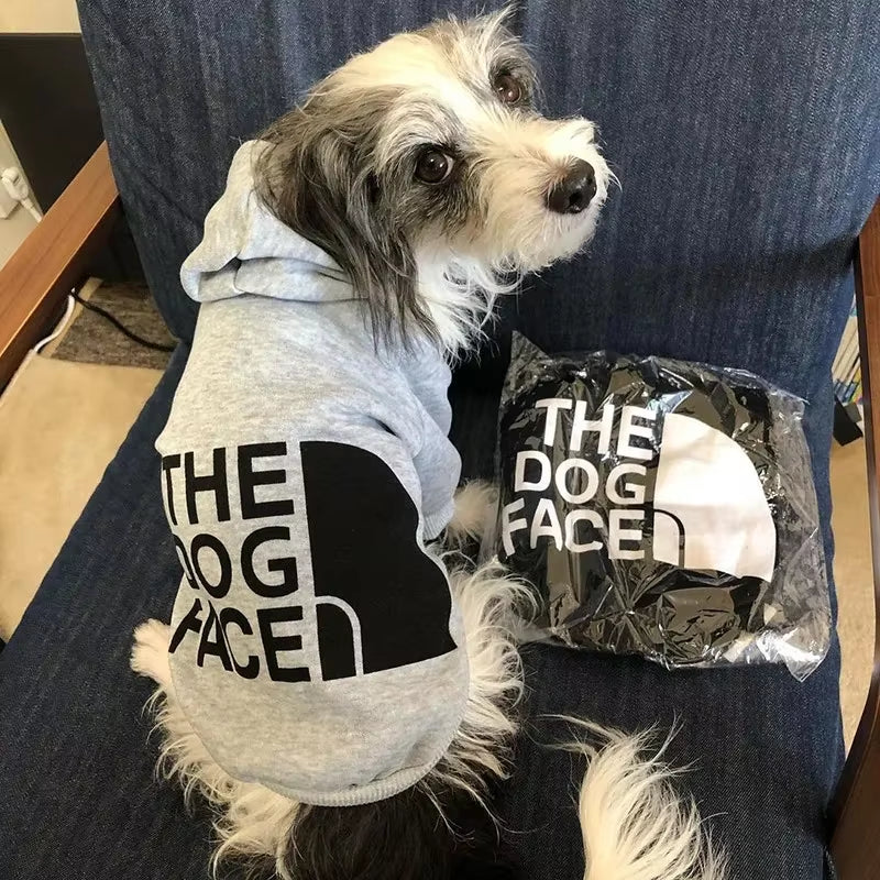 Letter Design Pet Dog Hoodies Cool Dogs Clothes for French Bulldog Dogs Pullover Sweatshirt Coats Small Medium Dogs Chihuahua