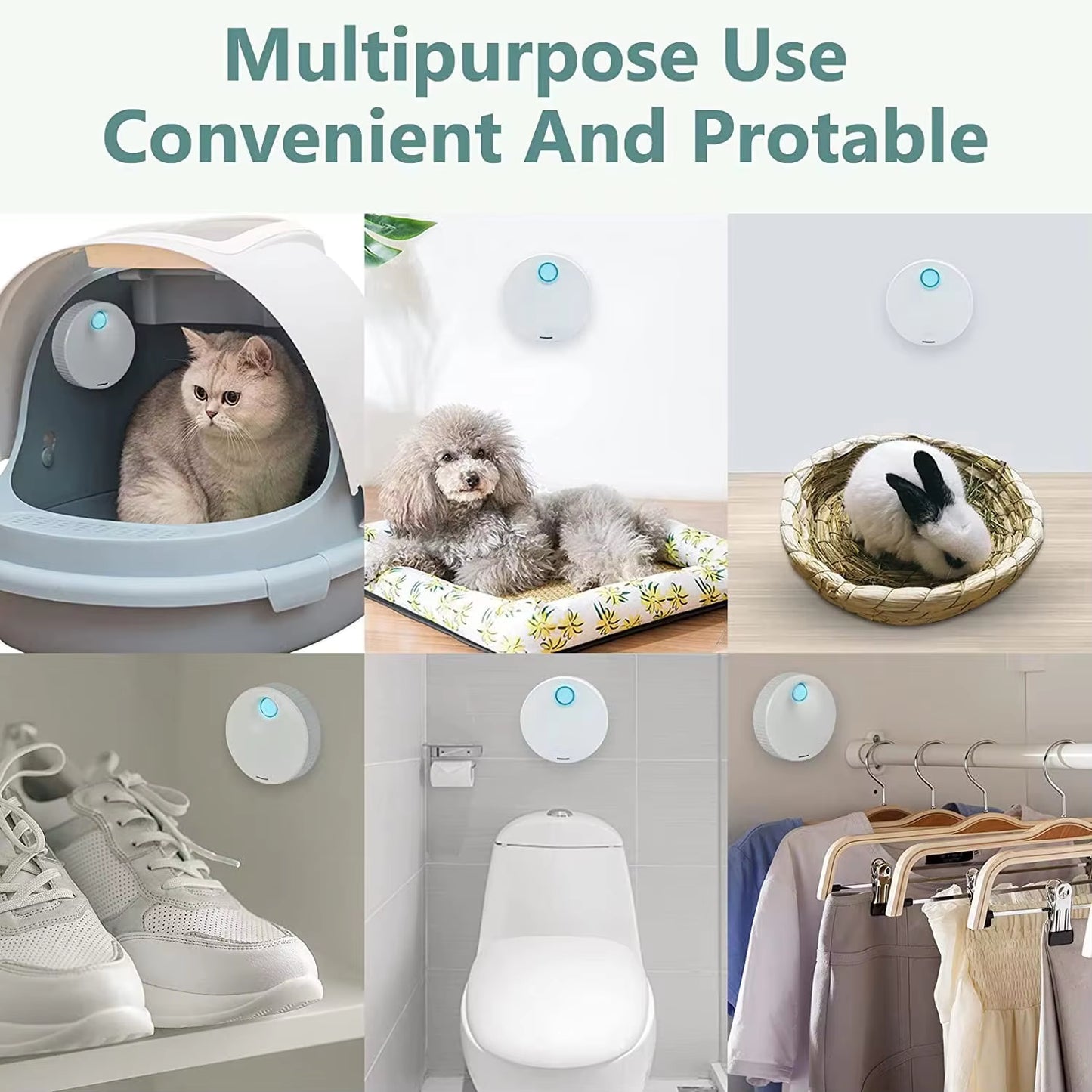 Smart Cat Odor Purifier Replacement for Cat Litter Box Deodorizer Pet Toilet Air Purifier Dog Cat Litter Deodorant Pet Supplies