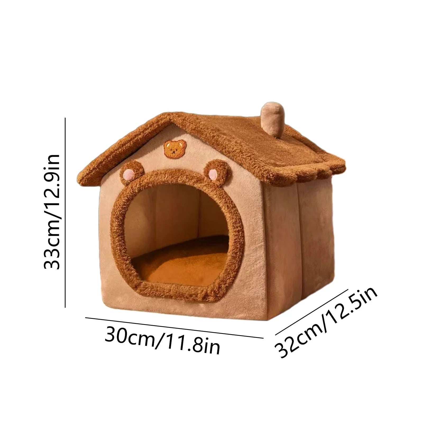 Cat Bed Cave Foldable Dog House Kennel Bed Mat for Small Medium Dogs Cats Winter Warm Chihuahua Cats Den Pet Products Basket Puppy Cave Sofa