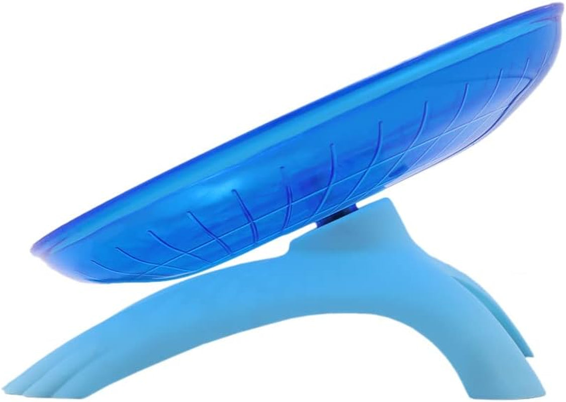 d Hamster Flying Saucer Wheel Silent Running Spinning Wheel Toy for Dwarf Hamster Gerbil Mouse Rat Mice (Blue)