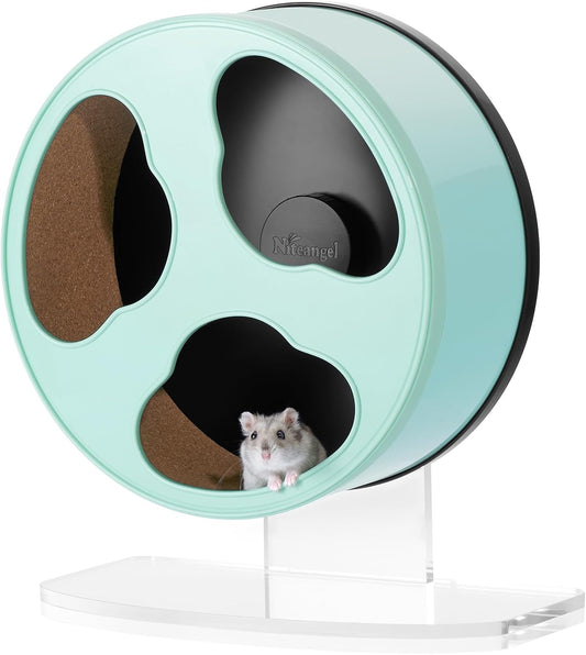 Quiet Hamster Exercise Wheel - Clouds Series Hamster Running Wheels for Dwarf Syrian Hamsters Gerbils Mice or Other Small Sized Pets