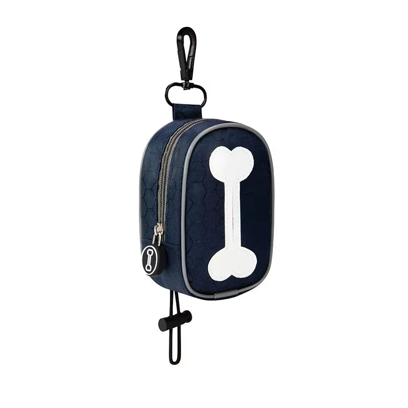 Fashion Dog Poop Bags Holder Fits Any Dog Leash Durable Large Capacity Pet Poop Bag Dispenser Container Training Pouch