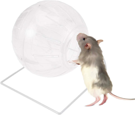 Multifunctional Hamster Running Exercise Run about Pets Transparent Hamster Wheel Dwarf Hamsters Gerbils Guinea Pigs Activity Toy Reduce Boredom Increase Fitness