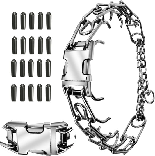 Quick - Release Dog Collar, Metal Leash Collar for Small Dogs, Medium Dogs, Large Dogs (XL(23-26" Neck))