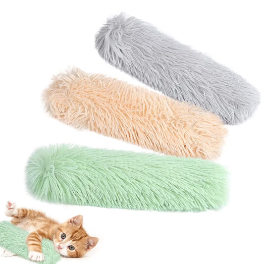 3 Pcs Cat Kicker Toys for Indoor Cat, Soft Pillow Kitten Toy and Catnip Toy with Crinkle Sounds for and Cat Licking, Chasing and Chewing